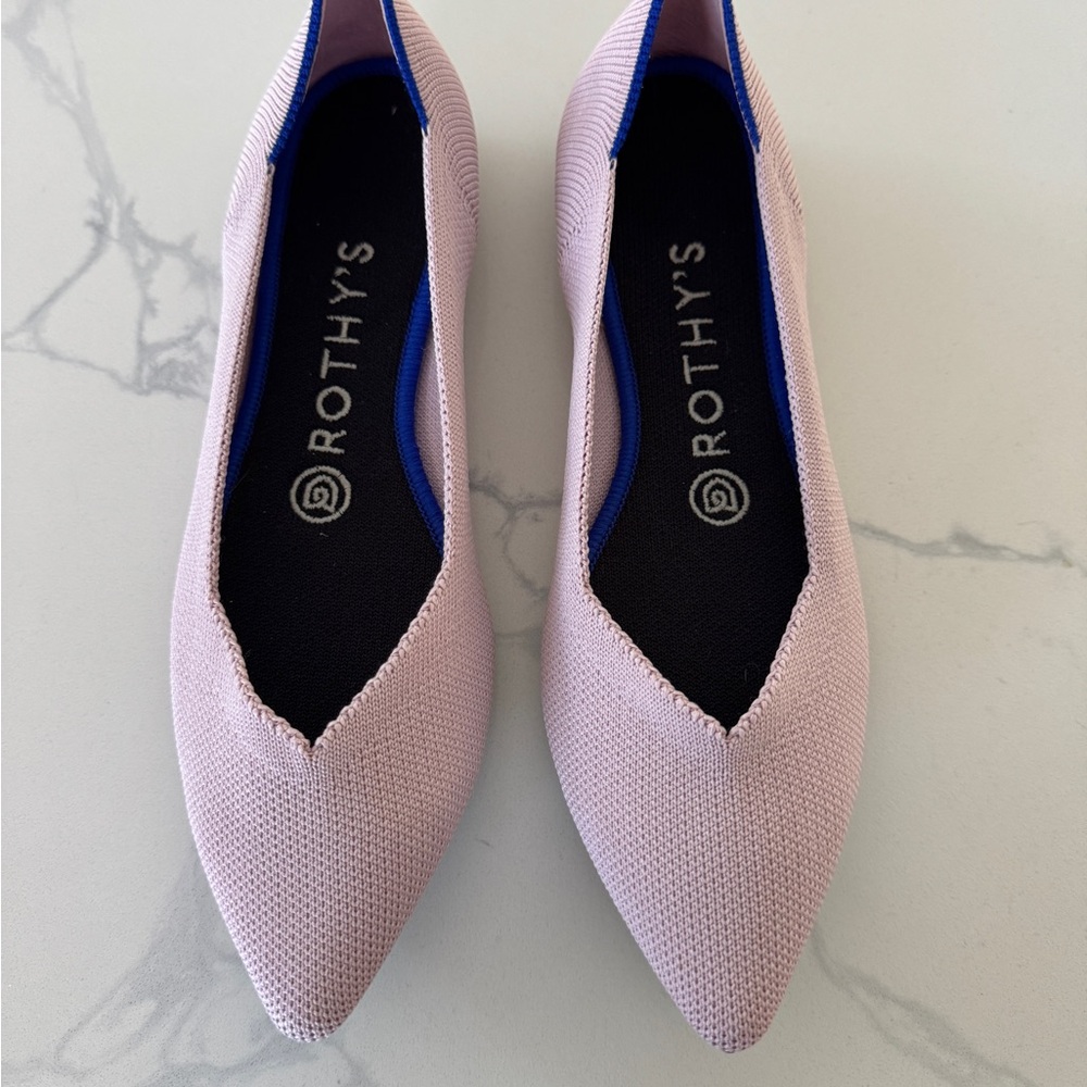 Rothy's Women's Light Pink Pointed Flats Size 7
